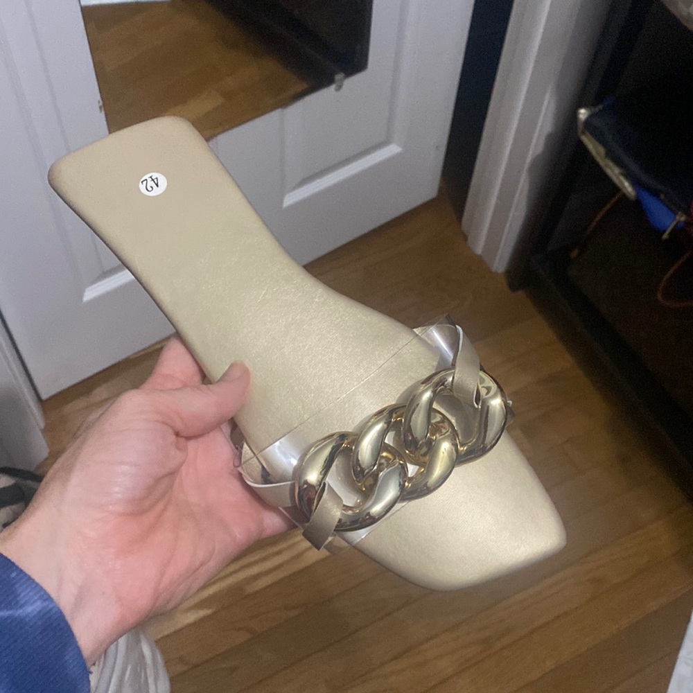 Gold sandals